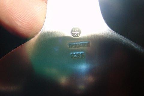 Karl Gustav Hansen Großer Bowlenlöffel aus Holz und Sterlingsilber Museumsstück von Hans Hansen.