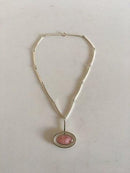 N.E. From Sterling Sølv Halskæde med Rosa Quartz