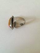 N.E. From Sterlng Sølv Ring med Rav