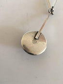 Niels Erik From Sterling Sølv Halskæde med Blå Sten