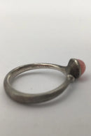 Ole Lynggaard Sterling Sølv Lotus Ring (Blush Månesten)