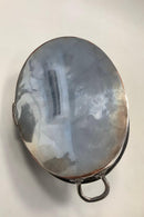 Oval Sølvplet servingsskål med kølebakke