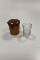 Rejseglas i træetui