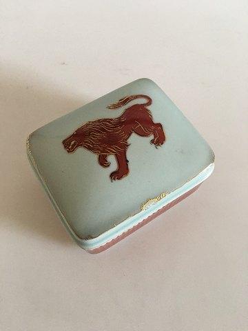Royal Copenhagen Box in Porcelain with Unique Lid by Thorkild Olsen