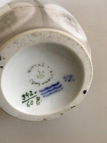Royal Copenhagen Art Nouveau 3 Hankevase med Mælkebøtte motiv No 342/60B