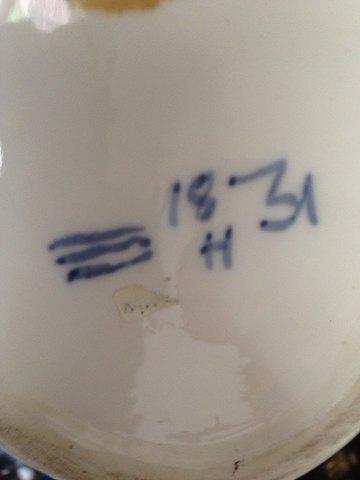 Royal Copenhagen Art Nouveau Krystal Glasur Vase med two isbjørne af Valdemar Engelhardt