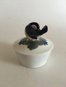 Royal Copenhagen Art Nouveau Lågskål med fugl No 600/587