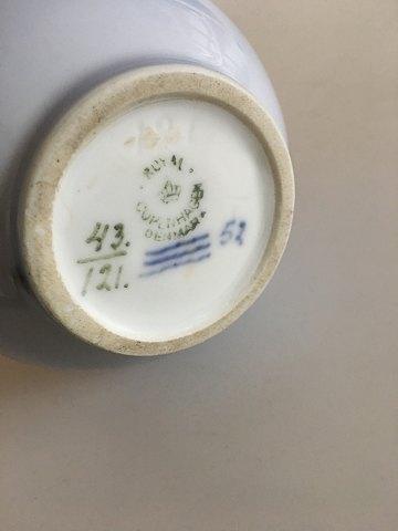 Royal Copenhagen Art Nouveau Sølv monteret Baluster formet vase 43/121