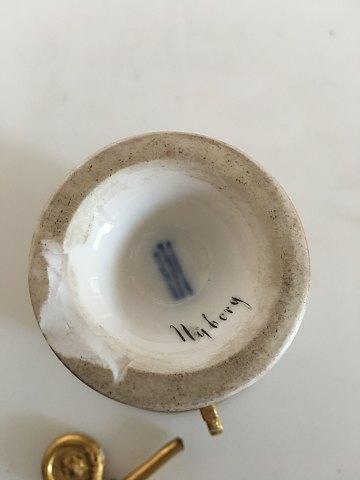 Royal Copenhagen Empire Lion Kop med motiv fra Nyborg fra 1820-1850