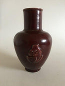 Royal Copenhagen Jais Nielsen vase i Okseblodsglasur No 20247