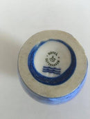 Royal Copenhagen Kristallglasur Vase in blau.