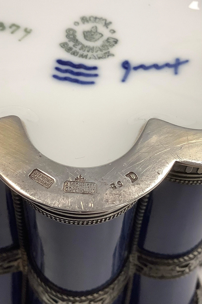 Royal Copenhagen Margrethe Bæger med Sølvmontering af Anton Michelsen No 3374