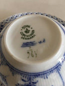 Royal Copenhagen Musselmalet Halvblonde Bouillon Kop med Underkop No 764