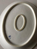 Royal Copenhagen Stel No 93 Asters Hvid Halvblonde m. Blomster of Guldkant Ovalt Serveringsfad 37.5 cm