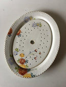 Royal Copenhagen No 93 White with Flowers and Gold Meat and Fish Grate