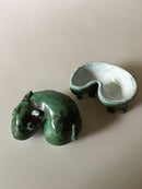 Sten Lykke Madsen for Royal Copenhagen Stoneware Figurine of Mythical Creature in Two Parts.