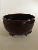 Large Ivan Weiss Unique Bowl in Oxblood Glaze from Royal Copenhagen