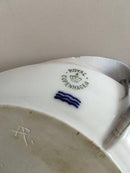 Tidlig Royal Copenhagen Skærsommernatsdrøm Ovalt Fad med Guldsmed. Blålig Tone.