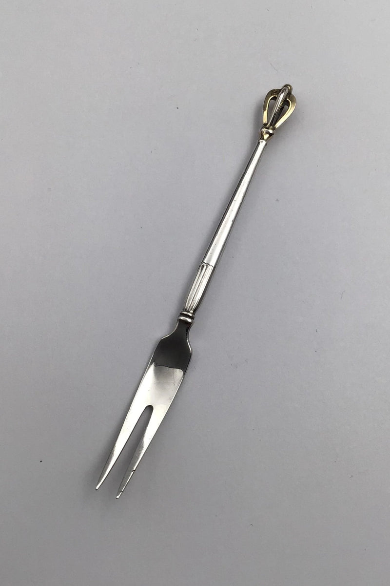 W&S Sørensen Sterling Sølv Krone Citron Gaffel