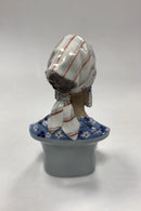 Dahl Jensen Figur No. 1211 - Buste af Afrikansk Kvinde - Danam Antik