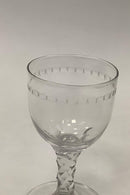 Empire Drikkeglas med slibninger måske engelsk - Danam Antik