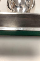 Georg Jensen Stor Art Deco Bordklokke på base Jørgen Jensen 1933-1944 - Danam Antik