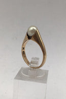 Hans Hansen 14K Guld Ring med Perle - Danam Antik