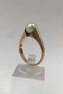 Hans Hansen 14K Guld Ring med Perle - Danam Antik