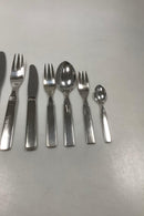 Hingelberg Sterling Sølv Bestik No. 10 designet af Svend Weihrauch 12 personer 98 dele med serveringsdele - Danam Antik
