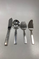 Hingelberg Sterling Sølv Bestik No. 10 designet af Svend Weihrauch 12 personer 98 dele med serveringsdele - Danam Antik