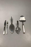 Hingelberg Sterling Sølv Bestik No. 10 designet af Svend Weihrauch 12 personer 98 dele med serveringsdele - Danam Antik