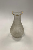 Holmegaard / Kastrup Glas Vandkande i isglas med let forgyldning - Danam Antik