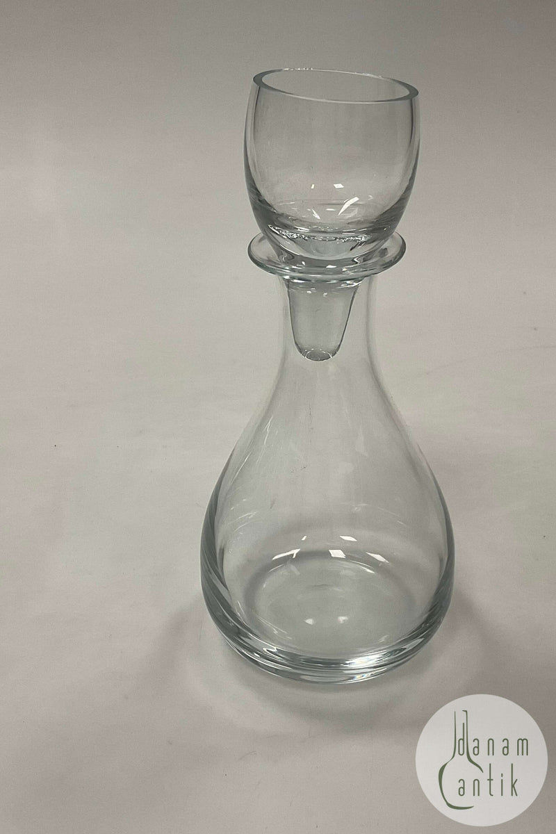 Holmegaard Karaffel i klart glas Proppen er også et glas