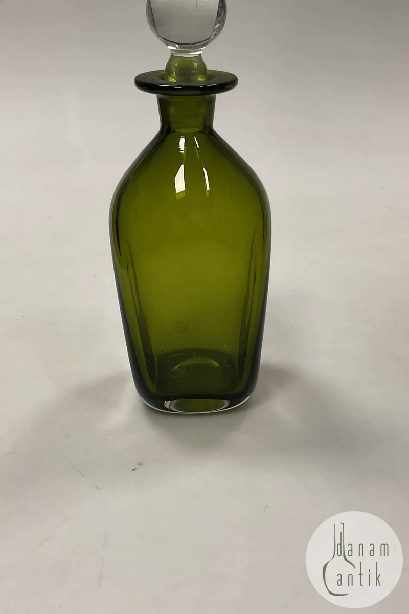 Holmegaard Grøn Glas Karaffel med Låg