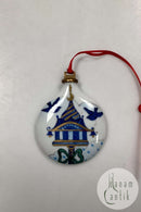 Royal Copenhagen Porcelain Drop Ornament - Jingle Bells 1988