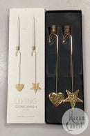 Georg Jensen Christmas Collectibles  Lyseholder - Hjerte og Stjerne 2015