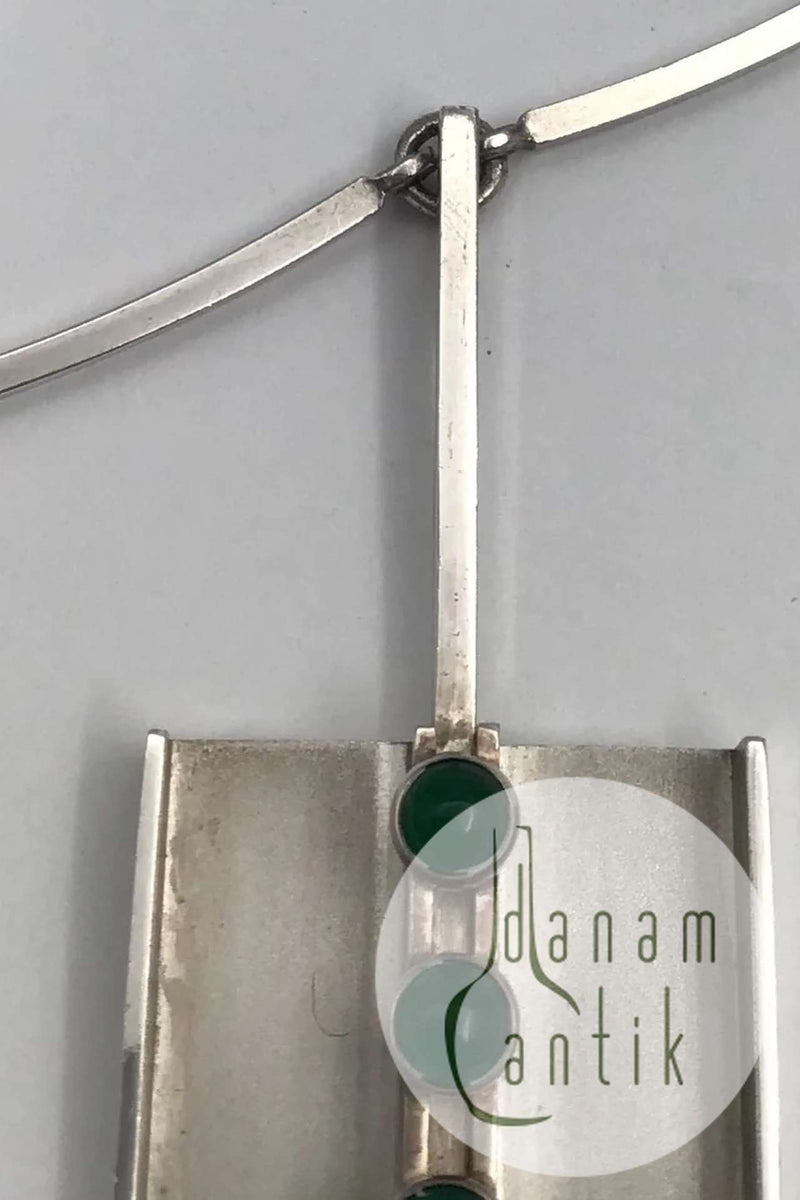 Niels Erik From Sterling Sølv Moderne Halskæde med Vedhæng