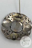 Tidlig Georg Jensen 826 Sølv Broche (No.3) Agat (1904-1908)
