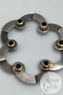 Peder Musse Sterling Sølv / Guld Moderne Armlænke