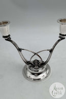Georg Jensen Sterling Sølv Konge 2-armet Lysestage No. 619