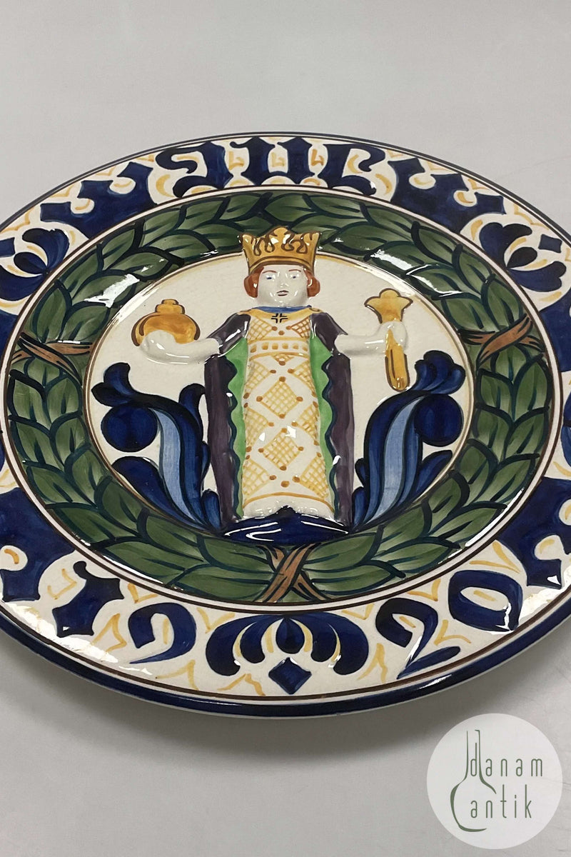 Aluminia Stor Juleplatte fra 1920