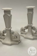 Par Bing og Grøndahl Art Nouveau Lysestager med figurer af børn No. 1557