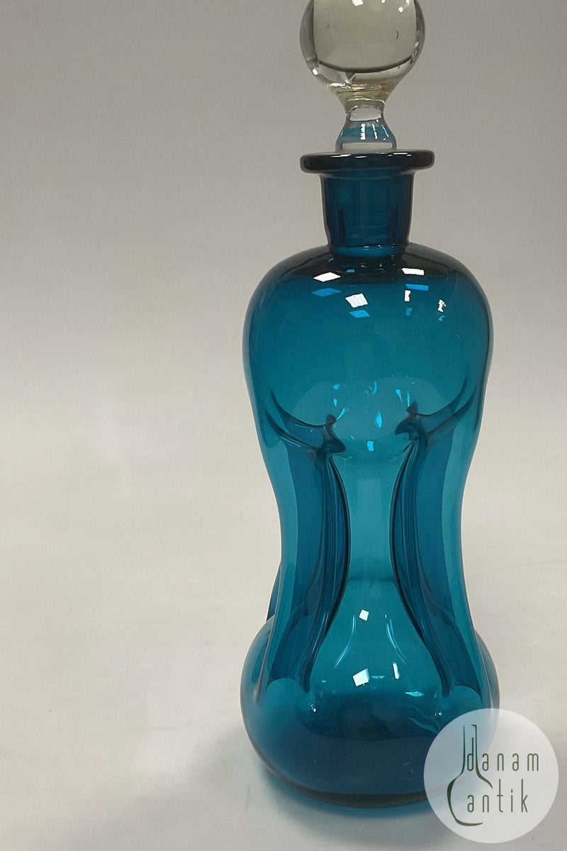 Holmegaard Kluk Karaffel Blå