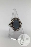 Georg Jensen Sterling Sølv Ring No. 1A Månesten