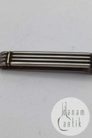 Georg Jensen Sterling Sølv + 18K Guld Slipsenål No. 156 Lene Munthe