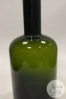 Holmegaard Kunstglas Vase / Flaske af Otto Brauer i grøn farve
