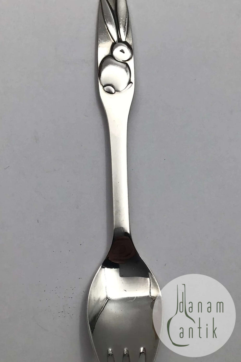 Cohr Sterling Sølv Barnegaffel (Kanin)