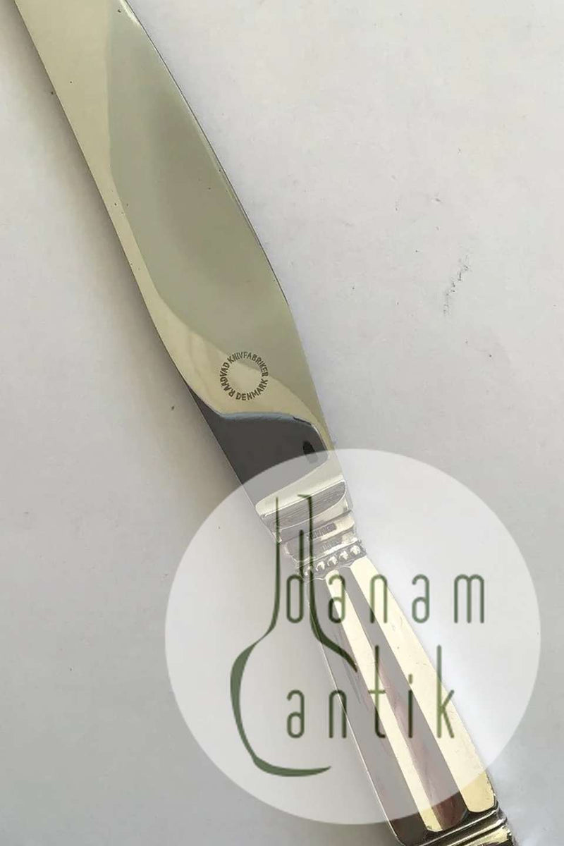 Georg Jensen Sterling Sølv Konge Middagskniv No 013(Kort skaft)