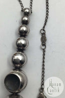 Georg Jensen Sterling Sølv Halskæde med Vedhæng No. 441 Cave Jacqueline Rabun