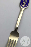 Anton Michelsen Mindegaffel &nbsp;Forgyldt Sterling Sølv 1949